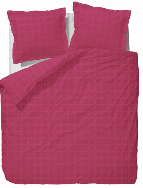 Essenza dekbedovertrek Sienna _cranberry_pink_wit_geel_groen_zwart_aqua_blok_satijn_ roze__satijn_blauw_slk_theo_bot_zwaag_matrassen_bedden_hoorn